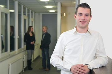 Image showing Young Businessman with Colleagues