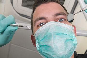 Image showing In the dentist's chair