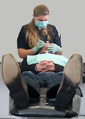 Image showing Patient at the dental practice