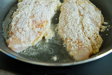 Image showing frying fish fillet