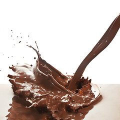 Image showing pouring chocolate