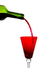 Image showing pouring red wine 