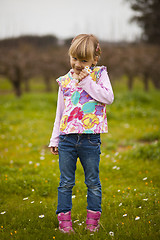 Image showing Little girl outdoors