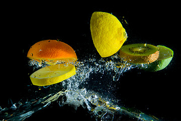 Image showing fruit splash