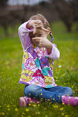 Image showing Little girl outdoors