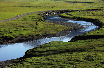 Image showing Green plateau