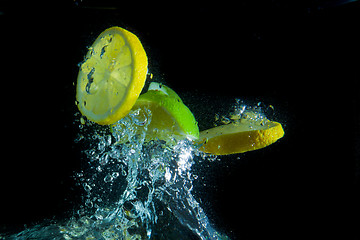 Image showing fruit splash