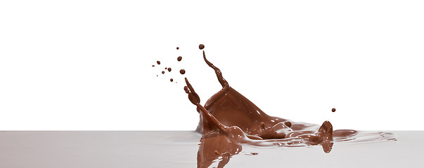 Image showing chocolate splash