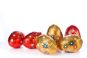 Image showing chocolate easter eggs