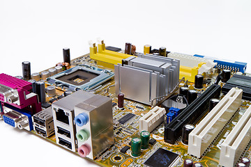 Image showing motherboard isolated