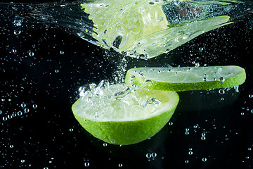 Image showing fruit splash