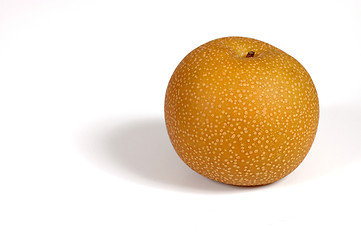 Image showing Asian pear on white