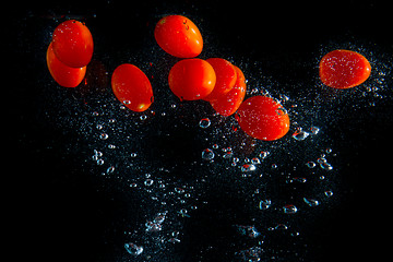 Image showing tomatoe splash