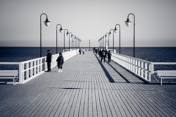 Image showing wooden pier