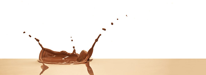 Image showing chocolate splash