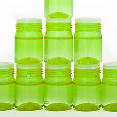 Image showing cosmetic glass containers