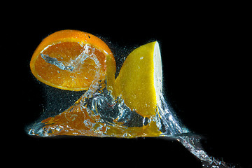 Image showing fruit splash