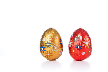 Image showing chocolate easter eggs