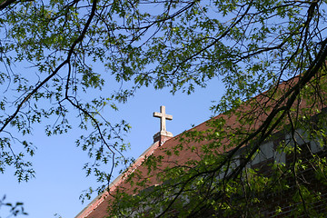 Image showing Stone Gable Cross