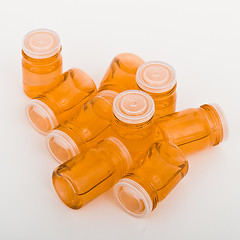 Image showing cosmetic glass containers