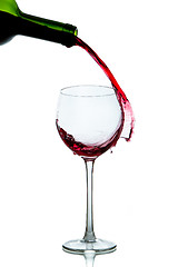 Image showing pouring red wine 