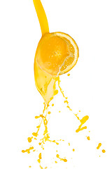 Image showing orange juice splash