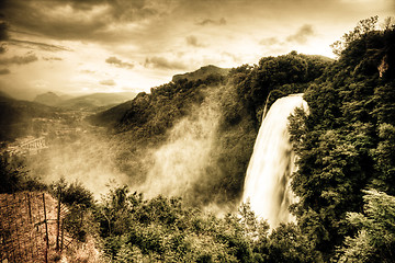 Image showing Marmore waterfalls