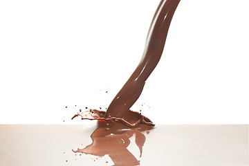 Image showing pouring chocolate