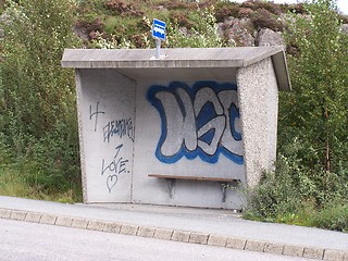 Image showing Bus stop