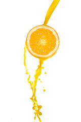 Image showing orange juice splash