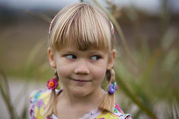 Image showing Little girl outdoors