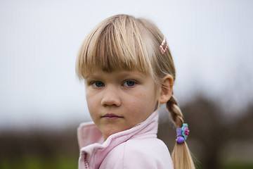 Image showing Little girl outdoors