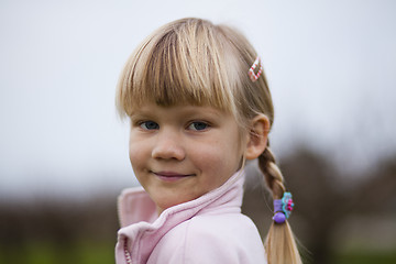 Image showing Little girl outdoors