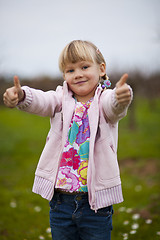 Image showing Little girl outdoors