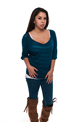 Image showing Teal blouse