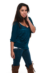 Image showing Teal blouse