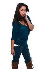 Image showing Teal blouse