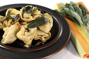 Image showing Tortellini with sage butter