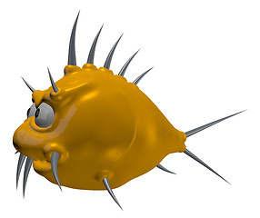 Image showing prickles goldfish