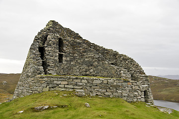 Image showing ancient stone housing in scotland