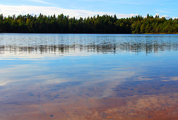 Image showing Serene Lake Scenery in Finland