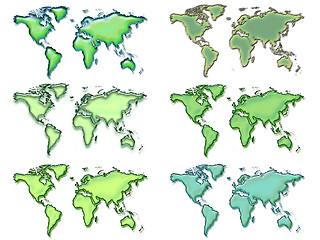 Image showing Six worlds green