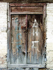 Image showing Old door. Platanistasa village. Cyprus