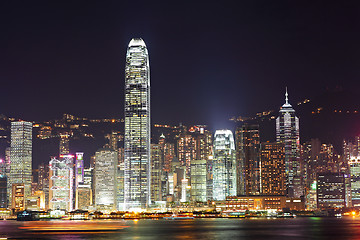 Image showing Hong Kong skyline night