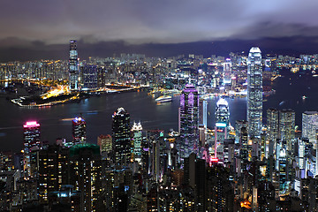 Image showing Hong Kong at night