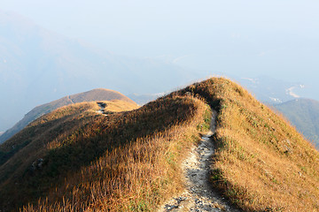 Image showing path for hiking on hill