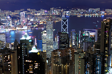 Image showing Hong Kong at night