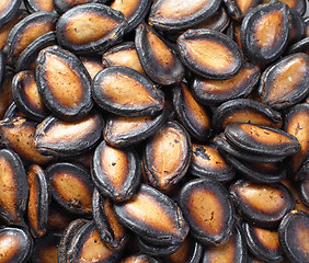 Image showing black melon seeds , traditional food of chinese new year