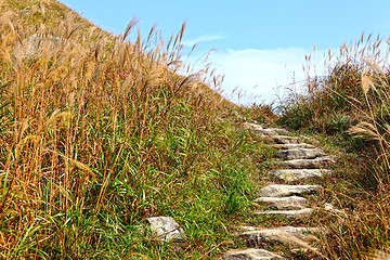 Image showing mountain path for hiking