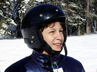 Image showing Boy in a helmet